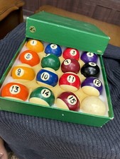 vintage billiard ball set 2 1/4