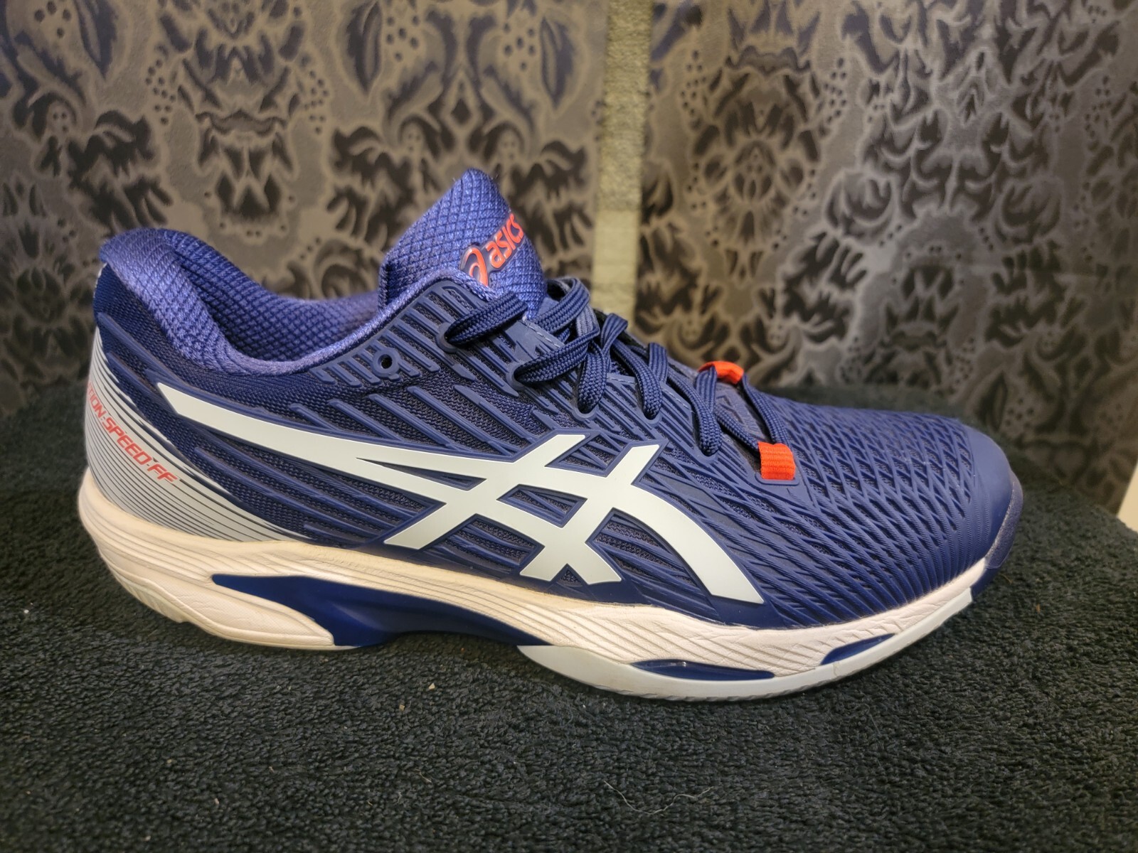 SAOLA Asics Solution Speed off Scarpe da corsa donna blu a costine suola flyte foam taglia 9 5