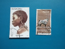 Südwestafrika SWA, 1980er , MiNr 480, 556, Frisuren Kwaluudhi, Gazelle