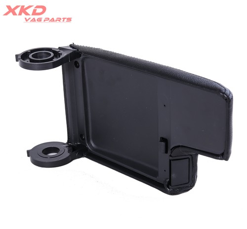 Black Armrest Center Console Lid Cover Leather Synthetic For 1999-2004 BMW E46 - Picture 7 of 7