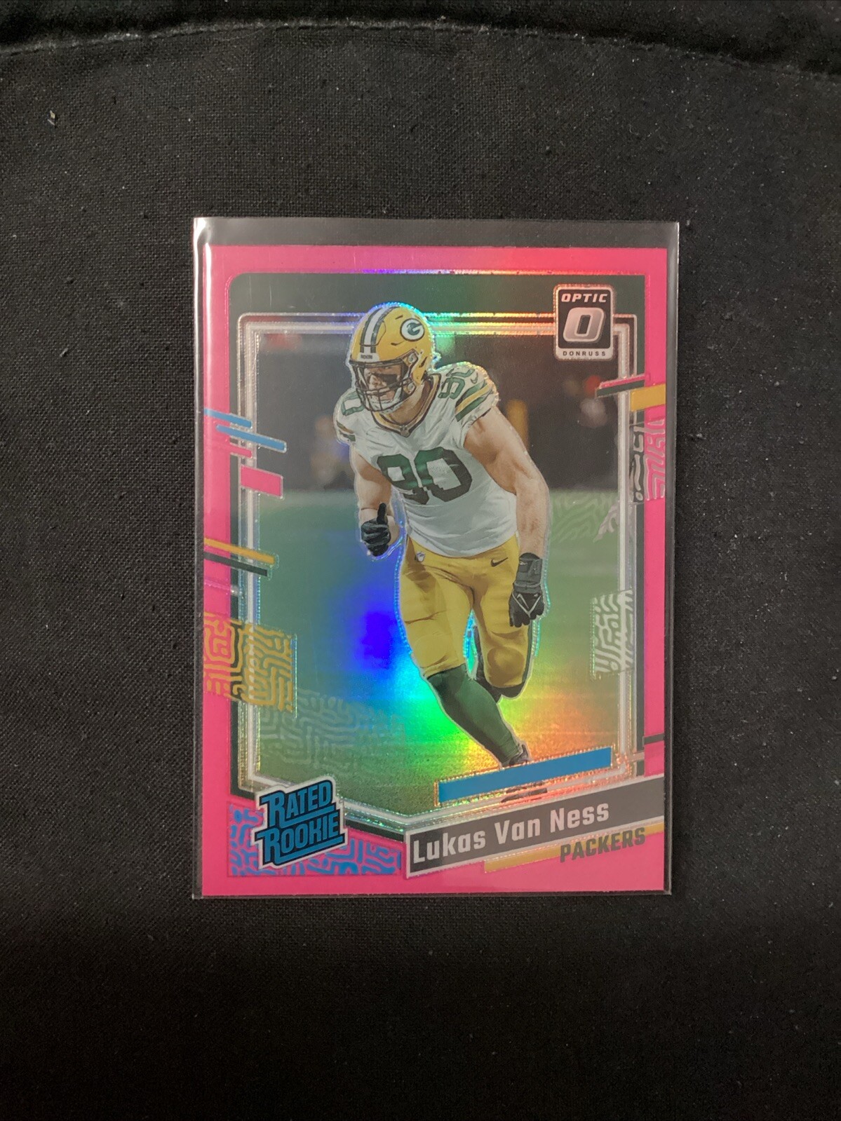 2023 Donruss Optic #240 Lukas Van Ness Rated Rookie Pink Prizm               A50
