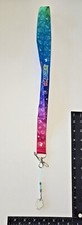SDCC 2023 Tamagotchi Rainbow Lanyard w/ Acrylic Charm Pin - Choose Your Charm