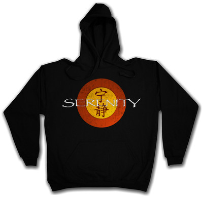 SERENITY LOGO HOODED SWEAT Joss Whedon TV Series Firefly Hoodie Kapuzenpullover