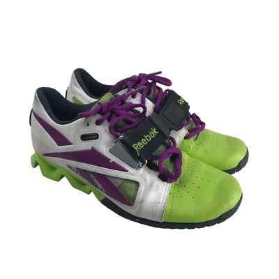 Reebok Womens Crossfit Shoes White Green U Form Weightlifting