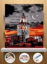 Maiden's Tower Istanbul paint by numbers for adults kits canvas