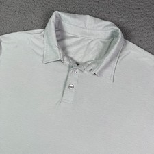 Vuori Strato Tech Polo Shirt Mens Large Gray Performance Lightweight V188