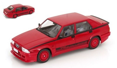 Alfa Romeo 75 Turbo Evoluzione 1987 Red 1:18 Model MODELCARGROUP
