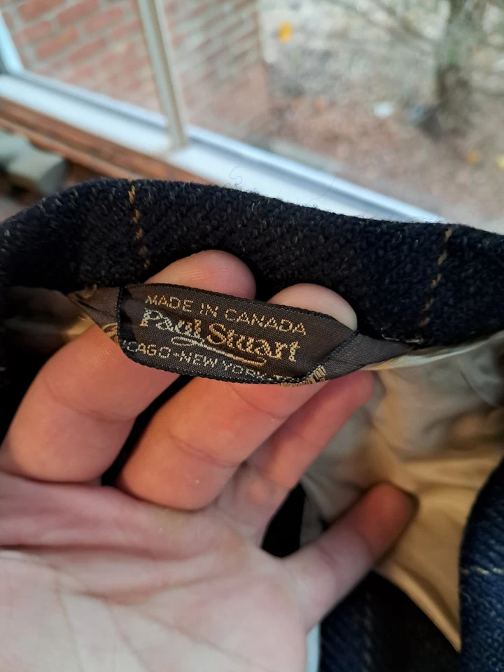 Vintage Paul STUART II Windowpane Check Sport Coat Mens 48 Tall - Image 2 of 4