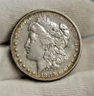 1883 S US Morgan Silver Dollar $1 VF+ (Cleaned)