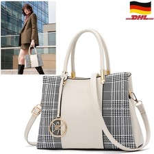 Damen Handtasche Leder Shopper Tasche Henkeltasche Schultertasche Tragetasche