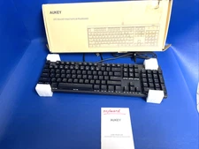 MINT AUKEY Mechanical Keyboard Model: KM-G9 Clicky Keys.