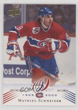 2008-09 Upper Deck Montreal Canadiens Centennial Set Mathieu Schneider #135 2d8