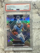 2023 Panini Mosaic Jahmyr Gibbs Silver Mosaic Rookie GEM MT PSA 10 #324