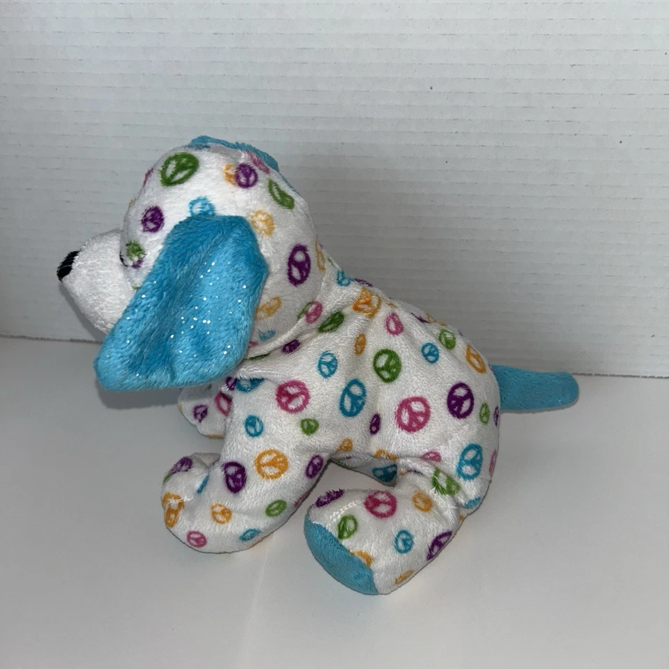 Ganz Webkinz Peace Puppy Dog Plush HM440 Blue Ears No Code *read Description - Image 4 of 4