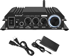 Bluetooth 5.0 2.1 Channel Amplifier Receiver 2x30W 80W Sub, HiFi