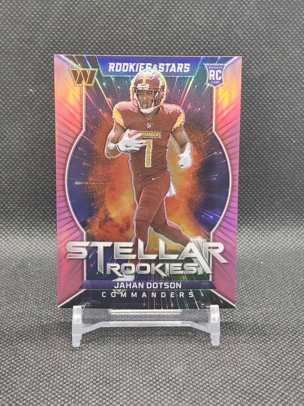 477@ 2022 Rookies & Stars Stellar Rookies Jahan Dotson #SR-4 Pink Prizm /75