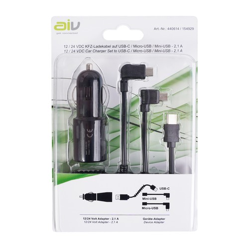 AIV AUTO USB-C câble de charge type C adaptateur chargeur rapide téléphone portable tablette smatphone - Photo 6/6