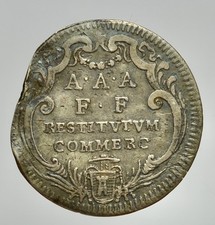 ROMA - CLEMENTE XII 1730-1740 -AG/ GIULIO     RARA !