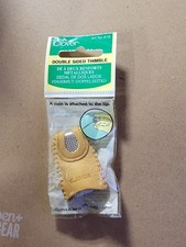 BRAND NEW Clover Leather Double Sided Thimble Art No. 616