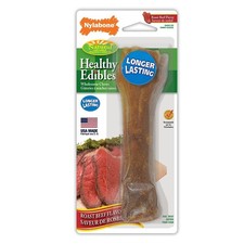 Nylabone Healthy Edibles Roast Beef Flavored X-Large Bone Dogs over 50 Pounds
