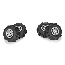 Pro-Line PRO1030910 1/16 Dumont F/R Tires MTD 12mm Black Impulse Silver Wheel