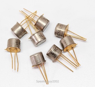 8 Pieces / Siemens BC140-10 Gold Lead NPN Transistor