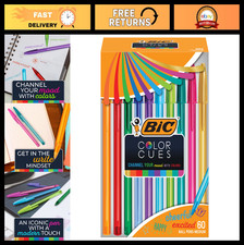 60-Count Assorted Color Pen Set - Fun Smooth Ballpoint Pens for School Supplies