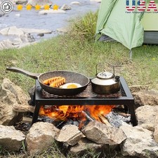 Griglia per barbecue portatile resistente pieghevole cottura barbecue e campeggio all'aperto