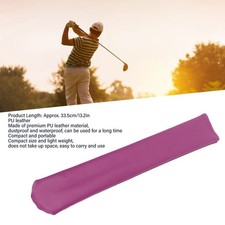 Golf Alignment Stick Holder Cover PU Leather Golf Alignment Stick Headcover