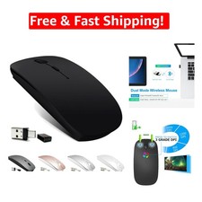 Modern Rechargeable Bluetooth Mouse - Ergonomic Design  1600 DPI Sensitivity