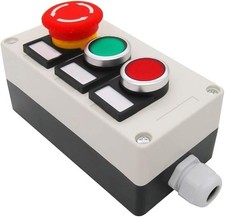Red Green Momentary Push Button Switch 440V 10A 1NC 1NO Mushroom Emergency Stop