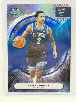 2025-26 Bowman University Best - Bryce Lindsay #60 Blue Refractor /150 (RC)