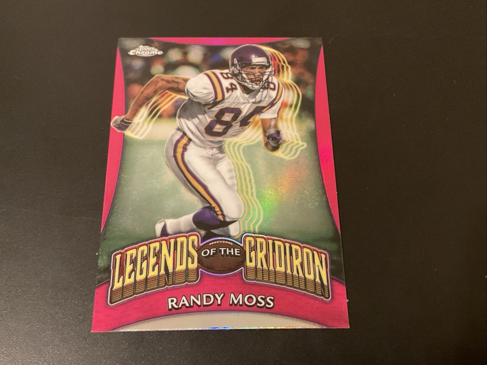 2024 Topps Chrome - Legends of the Gridiron Randy Moss #LOG-13 Pink Refractor
