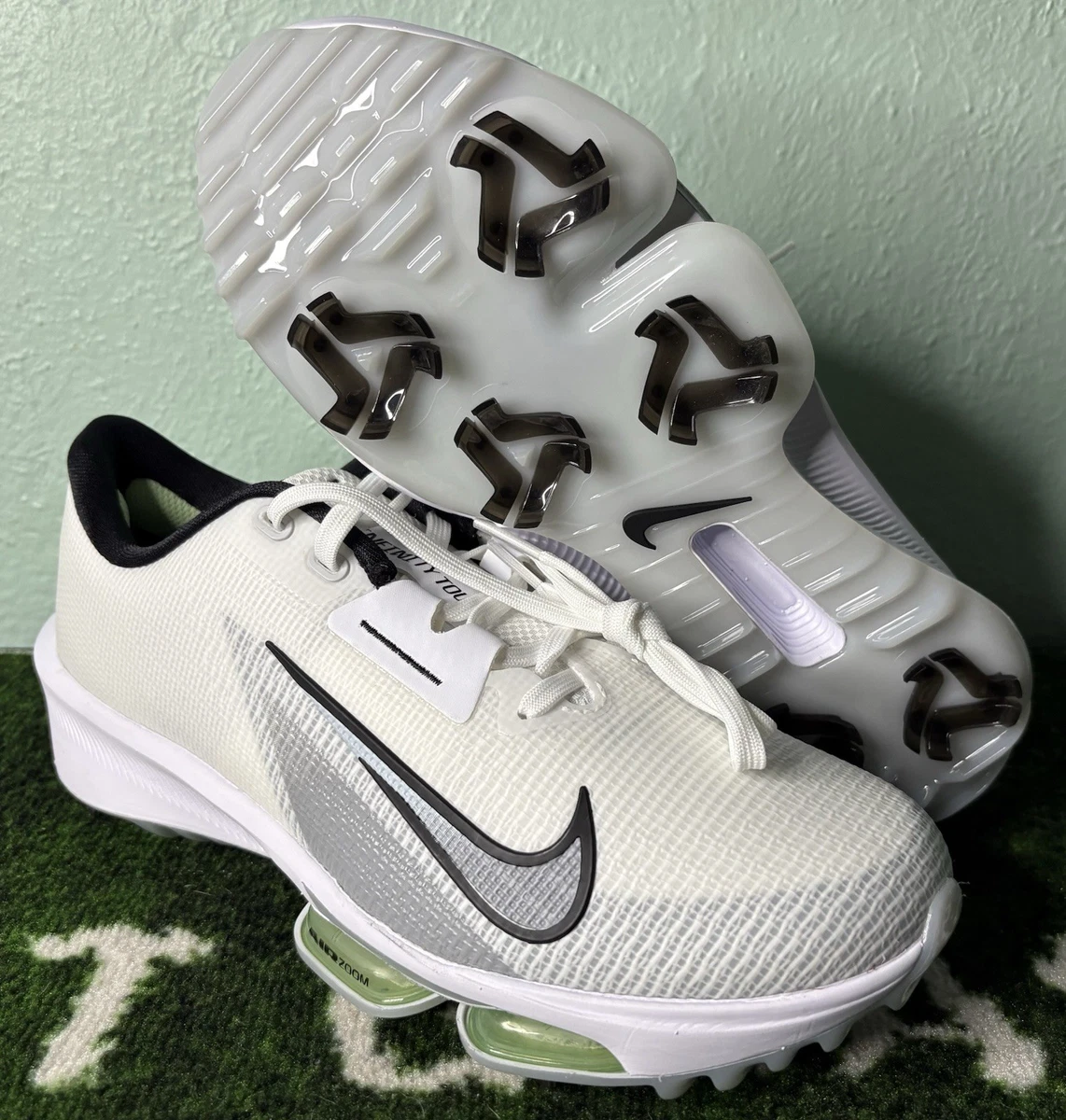 Nike Air Zoom Infinity Tour 2 Golf White Black Vapor Green for