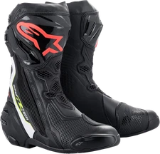 Alpinestars 2220021-1236-47 Supertech Boots US 12 EU 47 Black/White/Red/Yellow