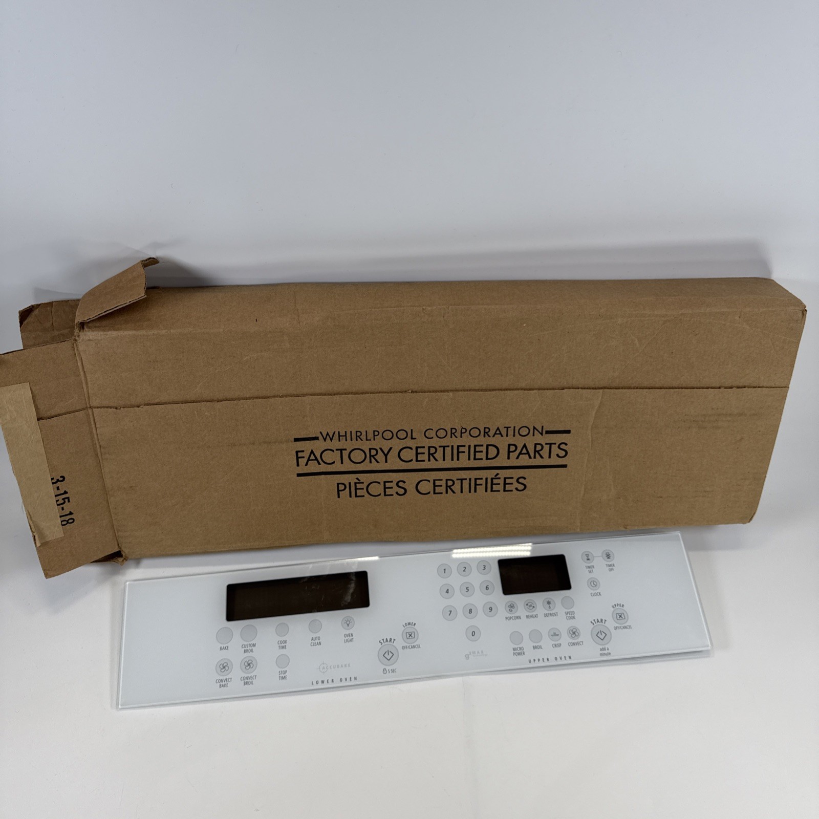 Whirlpool 30 Inch Double Wall Oven with Touch Control in White Model W10161683-image