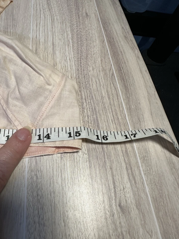 Antique 1920s FRENCH Bra Peach UNWORN BACKSTOCK Pointy ART DECO FLAPPER 32C 34B - Image 3 of 4