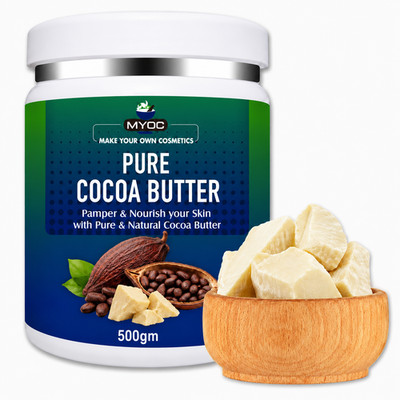 Raw Kakaobutter Pure Unraffiniert Flocken für Body Butter & Lippenbalsam IN