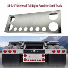 33 34 Semi Truck Tail Light Panel W 4 2 Cutouts Stainless Steel Polished 33 34 Semi Truck Tail Light Panel W 4 2 Cutouts Stainless Steel Polished
