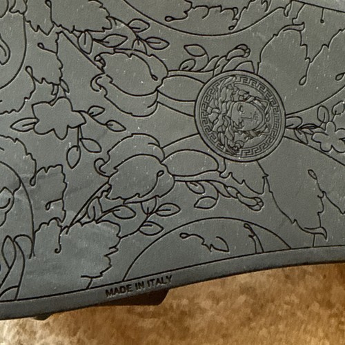 (NUR LINKE SANDALE) Versace Medusa Ketten-Pantoletten Größe 39 1/2 Größe 9 oder 9,5 AMPUTEE - Bild 3 von 10