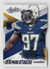 JEREMIAH ATTAOCHU #128 RC 2014 PANINI ABSOLUTE CHARGERS BLUE