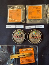 GeoCoin Set   Golden Spike Commemoration   2 Coins 1 Spike   Not Activated