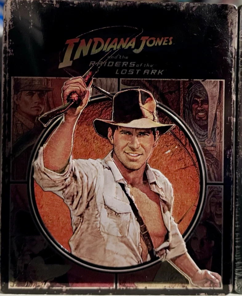 INDIANA JONES TRILOGY Limited Ed. TARGET EMBOSSED STEELBOOK OOP w/PROTECTOR READ - Image 2 of 4