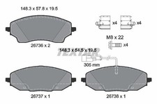 TEXTAR Bremsbeläge Satz Hinten für FIAT Ducato Kastenwagen (250, 290) 2673601