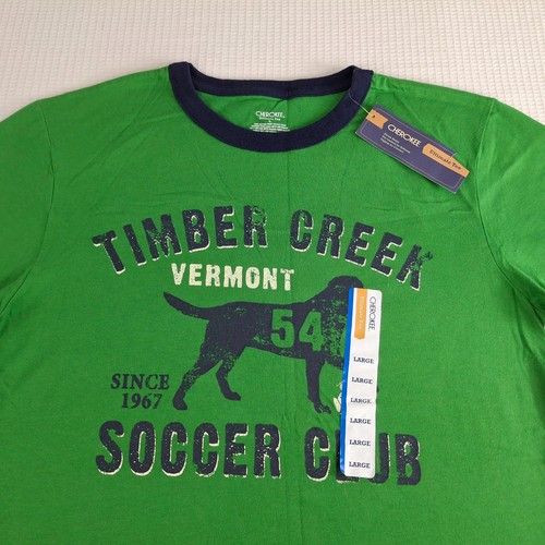 New CHEROKEE Youth Boy's Size L Large Ultimate Tee 100% Cotton Short Sleeve - Picture 3 of 21