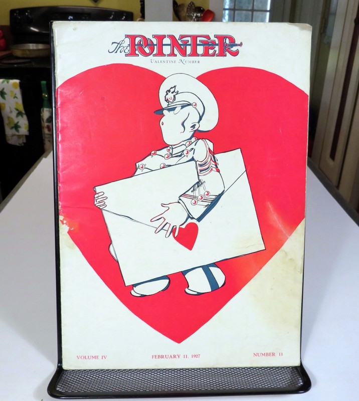 VTG 1927 Pointer Magazine Valentine Issue West Point Military Academy Magazine