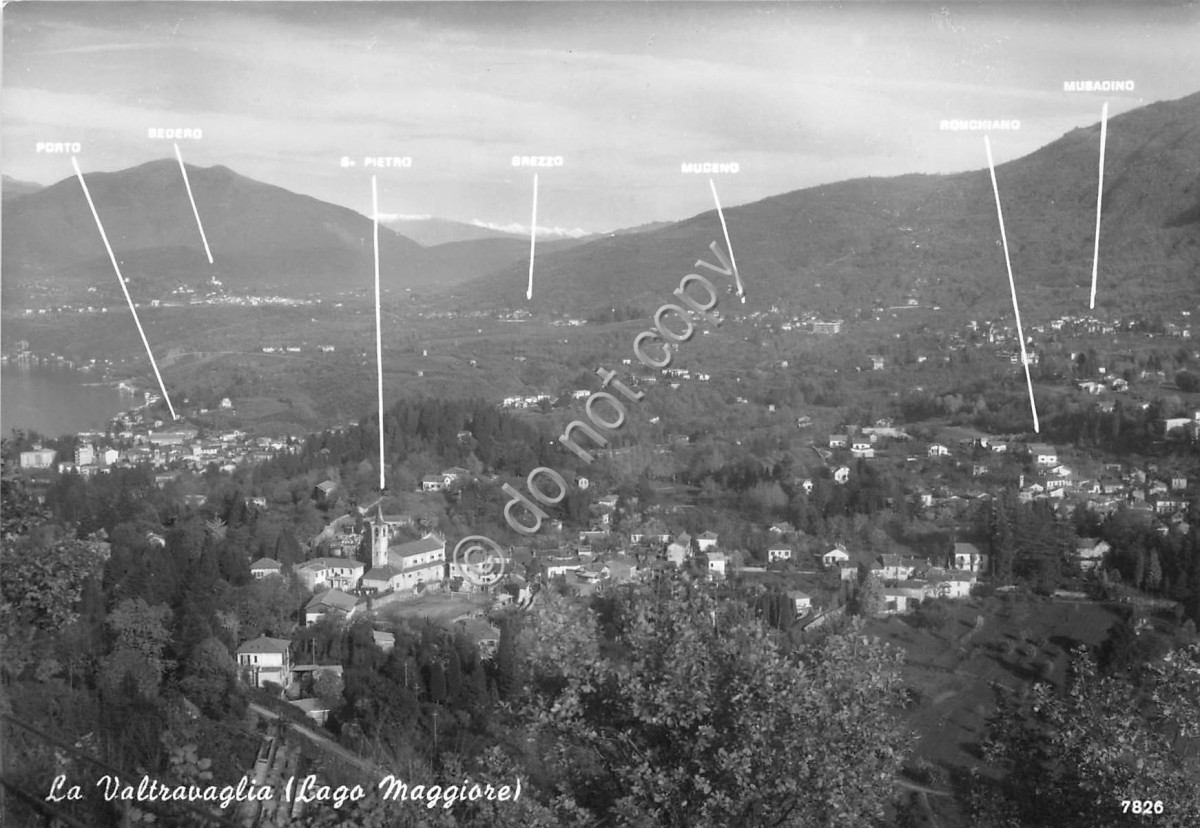 Cartolina - Valtravaglia Panorama 1964