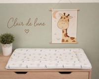 Clair de Lune Jungle Baby Changing Mat, Wipeable PVC,Dimensions: 73 × 44 × 3.5