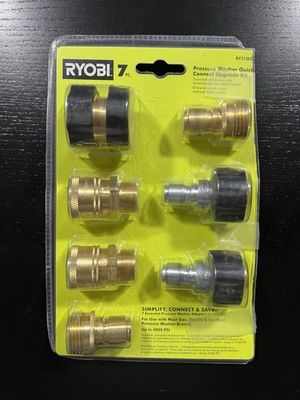 #ad Ryobi 7 Piece Pressure Washer Quick Connect Upgrade Kit 4000 PSI RY31QCK01 $34.00