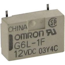2pc OMRON ELECTRONIC COMPONENTS G6L-1F DC12 Relay, 1 A, Ultra-thin Low Sign